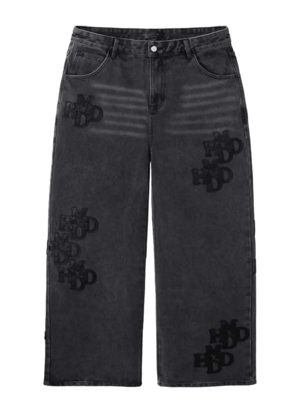 HMDD Double black patch pant